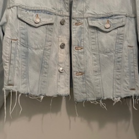 AGOLDE  Light Wash Denim Jean Jacket - Picture 2 of 9